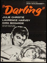 6t489 DARLING Danish '65 sexy Julie Christie, Laurence Harvey, Dirk Bogarde, John Schlesinger!