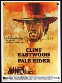 6t558 PALE RIDER Danish '85 great artwork of cowboy Clint Eastwood by C. Michael Dudash!