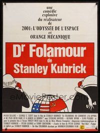 6t191 DR. STRANGELOVE French 23x32 R70s Stanley Kubrick classic, Sellers, Tomi Ungerer art!