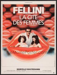 6t210 CITY OF WOMEN French 15x21 '80 Federico Fellini's La Citta delle donne, Marcello Mastroianni!