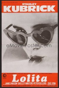6t222 LOLITA French 15x21 R81 Stanley Kubrick, sexy Sue Lyon with heart sunglasses & lollipop!