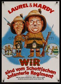 6t240 BONNIE SCOTLAND German R76 great different Dill artwork of Stan Laurel & Oliver Hardy!