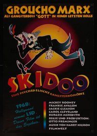 6t267 SKIDOO German R90s Otto Preminger, drug comedy, wacky artwork of Groucho Marx!
