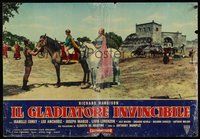 6t145 INVINCIBLE GLADIATOR Italian photobusta '61 Il Gladiatore Invincibile, Richard Harrison!
