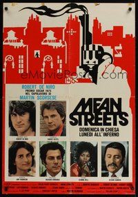 6t128 MEAN STREETS Italian lrg pbusta R70s Robert De Niro, Keitel, Martin Scorsese, cool artwork!
