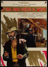 6t131 ONCE UPON A TIME IN THE WEST 2 Italian lrg pbustas '68 Leone, Claudia Cardinale, Robards!