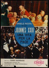 6t139 JOANNES XXIII UNA VITA PER LA PACE Italian lrg pbusta 1963 The Pope Joannes XXIII!