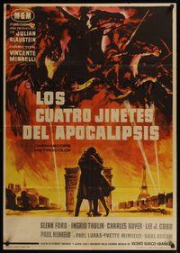 6t087 4 HORSEMEN OF THE APOCALYPSE Spanish '62 really cool artwork by Reynold Brown!