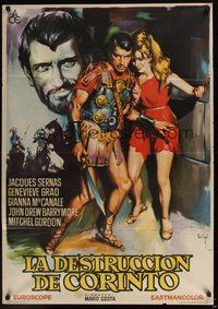 6t093 CENTURION Spanish '62 cool art of gladiator John Drew Barrymore by Soligo!