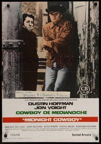6t106 MIDNIGHT COWBOY Spanish R75 Dustin Hoffman, Jon Voight, John Schlesinger classic!