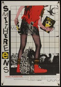 6t109 SMITHEREENS Spanish '83 directed by Susan Seidelman, really cool artwork by Clifford & Smith