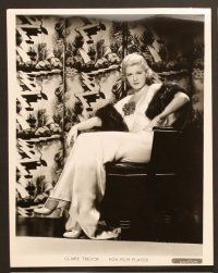 6v007 CLAIRE TREVOR 12 8x10 stills '30s great sexy portraits from early in her career!