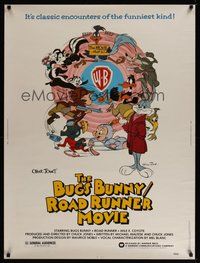 6w104 BUGS BUNNY & ROAD RUNNER MOVIE 30x40 '79 Chuck Jones classic comedy cartoon!