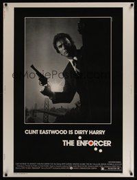 6w108 ENFORCER 30x40 '76 photo of Clint Eastwood as Dirty Harry by Bill Gold!