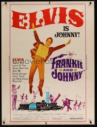 6w113 FRANKIE & JOHNNY style Z 30x40 '66 Elvis Presley turns the land of the blues red hot!