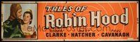 6w076 TALES OF ROBIN HOOD paper banner '51 Robert Clarke in the title role, Mary Hatcher!