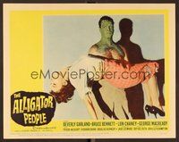 6x374 ALLIGATOR PEOPLE LC #7 '59 best close up of monster carrying unconscious Beverly Garland!