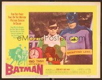 6x378 BATMAN LC #6 '66 close up of Adam West & Burt Ward in costume reading important note!