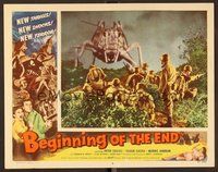 6x383 BEGINNING OF THE END LC #8 '57 special fx image of soldiers facing down giant grasshopper!