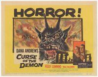6x326 NIGHT OF THE DEMON TC '57 Jacques Tourneur, artwork of the wackiest monster from Hell!