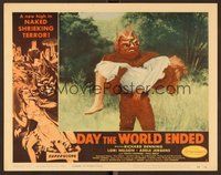 6x398 DAY THE WORLD ENDED LC #1 '56 Roger Corman, close up of the wacky monster carrying girl!