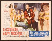 6x402 DR. GOLDFOOT & THE BIKINI MACHINE LC #8 '65 Vincent Price in lab surrounded by sexy babes!