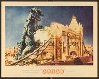 6x414 GORGO LC #5 '61 full-length close up of the giant monster destroying London Bridge!