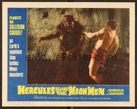 6x417 HERCULES AGAINST THE MOON MEN LC #3 '65 c/u of Sergio Ciani battling wacky ape monster!
