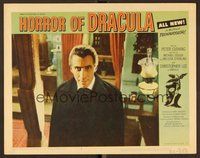 6x419 HORROR OF DRACULA LC #4 '58 best close up of Christopher Lee as the vampire Count!
