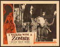 6x425 I WALKED WITH A ZOMBIE LC #3 R56 Val Lewton, Jacques Tourneur, guys holding unconcious man!