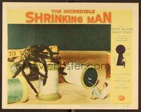 6x426 INCREDIBLE SHRINKING MAN LC #6 '57 special fx image of tiny man battling giant tarantula!