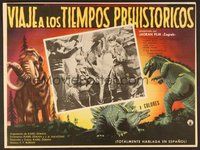 6x110 JOURNEY TO THE BEGINNING OF TIME Mexican LC '66 4 boys live the dream of fighting dinosaurs!