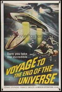 6x301 VOYAGE TO THE END OF THE UNIVERSE 1sh '64 AIP, Ikarie XB 1, cool outer space sci-fi art!
