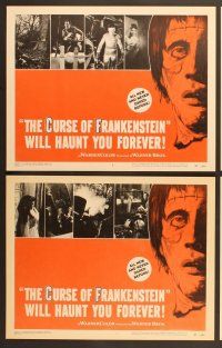 6x498 CURSE OF FRANKENSTEIN 8 LCs '57 Peter Cushing, many images of Christopher Lee as the monster!