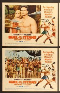 6x522 DUEL OF THE TITANS 7 LCs '63 Sergio Corbucci, Steve Hercules Reeves vs Gordon Tarzan Scott!