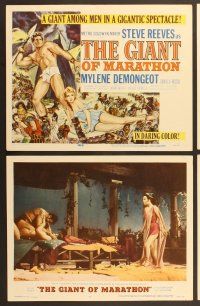 6x501 GIANT OF MARATHON 8 LCs '60 Tourneur & Mario Bava's La Battaglia di Maratona, Steve Reeves!