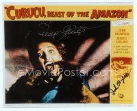 6x586 CURUCU, BEAST OF THE AMAZON signed 8x10 REPRO LC '00 by BOTH John Bromfield & Beverly Garland