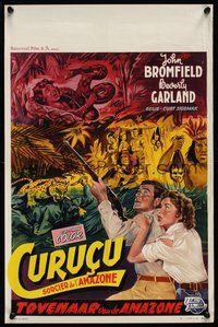 6y350 CURUCU, BEAST OF THE AMAZON Belgian '56 Universal horror, Beverly Garland & John Broomfield!