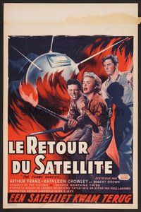6y364 FLAME BARRIER Belgian '58 the first satellite that returned to Earth brought Hell with it!