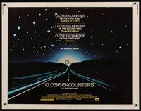 6y016 CLOSE ENCOUNTERS OF THE THIRD KIND 1/2sh '77 Steven Spielberg sci-fi classic!