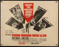 6y024 FROM RUSSIA WITH LOVE 1/2sh '64 Sean Connery is the unkillable James Bond 007!
