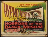 6y030 HORRORS OF THE BLACK MUSEUM 1/2sh '59 Hypno-Vista actually puts you in the picture!