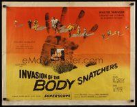 6y034 INVASION OF THE BODY SNATCHERS style A 1/2sh '56 classic horror, ultimate in science-fiction!