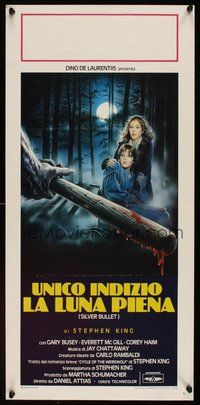 6y145 SILVER BULLET Italian locandina '86 Stephen King, Enzo Sciotti horror artwork!