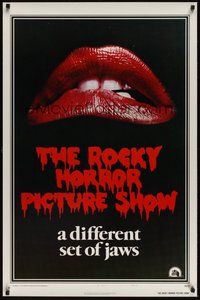 6y563 ROCKY HORROR PICTURE SHOW style A int'l 1sh '75 close up lips image, a different set of jaws!