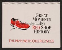 6z036 MAN WITH ONE RED SHOE calendar '85 great wacky images of historical figures with shoe!