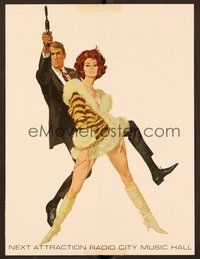 6z133 ARABESQUE trade ad '66 art of Gregory Peck & sexy Sophia Loren by McGinnis!