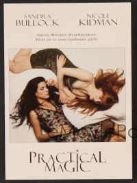 6z068 PRACTICAL MAGIC 3 postcards '98 sexy witches Sandra Bullock & Nicole Kidman!