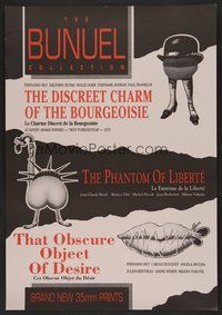 7a029 DISCREET CHARM/PHANTOM OF LIBERTE/THAT OBSCURE Aust special poster '90s Buneul triple-bill!