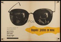 7a227 AS LONG AS YOU'RE NEAR ME Polish 23x33 '53 Maria Schell, cool Flisak art of glasses!